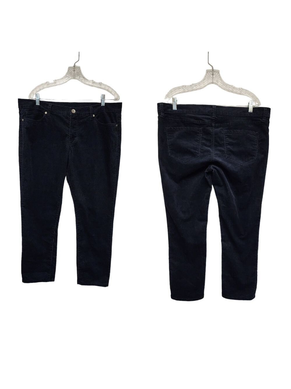 JCP JCPenny Corduroy Navy Blue Jeans Pants Size 32/14